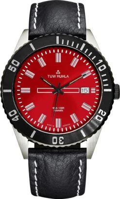 TUW Ruhla Globetrotter 20243-021502-I Herren Automatikuhr Massives Gehäuse