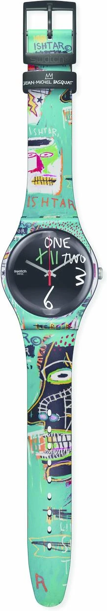 Swatch ISHTAR BY JEAN-MICHEL BASQUIAT SUOZ356 Unisexuhr 4 Swatch ISHTAR BY JEAN-MICHEL BASQUIAT SUOZ356 Unisexuhr – Bild 4