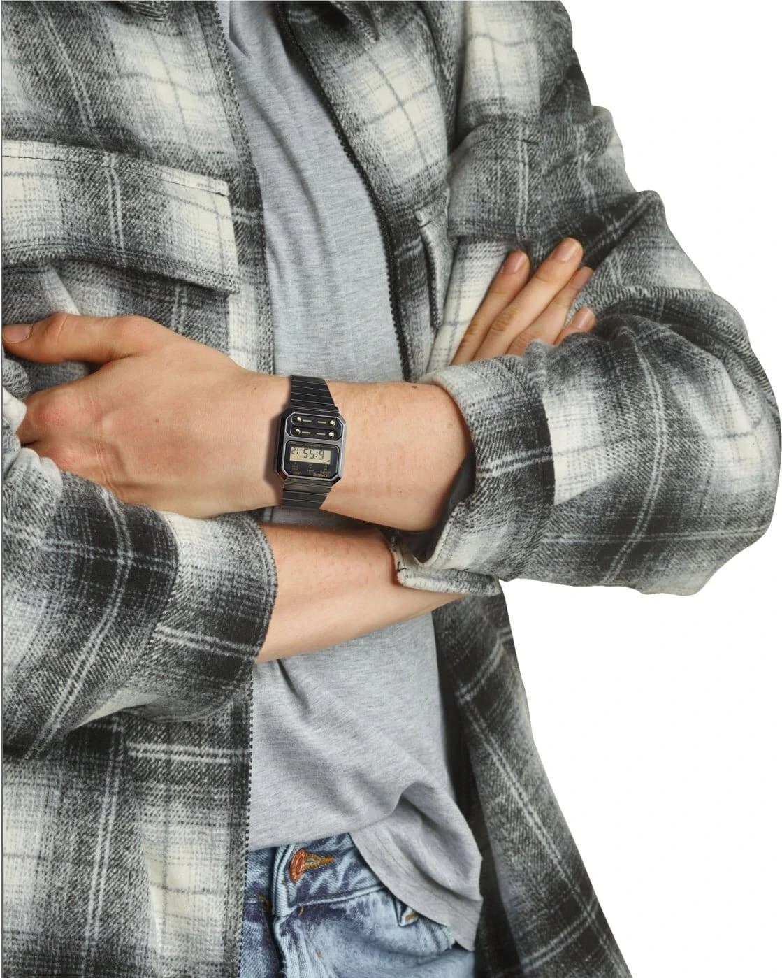 Casio VINTAGE EDGY A100WEGG-1A2EF Unisexuhr Mit Alarm 2 Casio VINTAGE EDGY A100WEGG-1A2EF Unisexuhr Mit Alarm – Bild 2