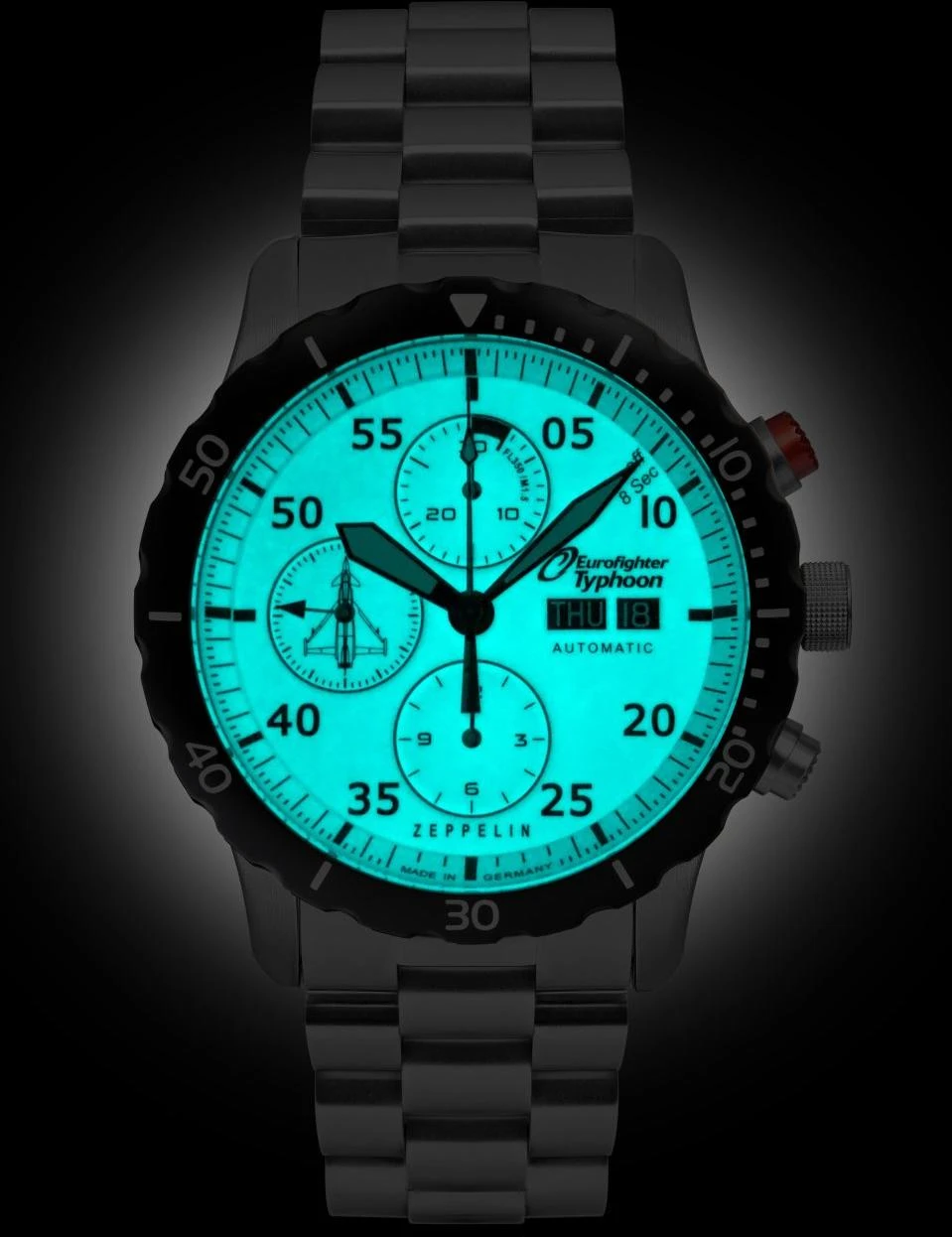 Zeppelin Eurofighter 7218M3 Herren Automatikchronograph Streng Limitierte Auflage 2 Zeppelin Eurofighter 7218M3 Herren Automatikchronograph Streng Limitierte Auflage – Bild 2