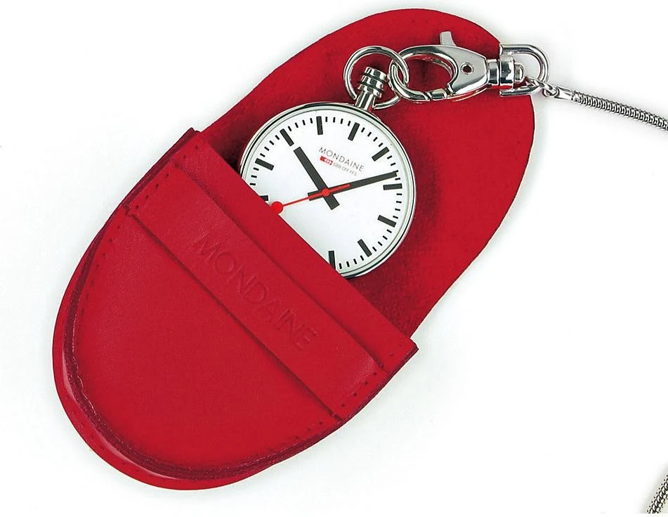 Mondaine Pocket A660.30316.11SSB Taschenuhr Mit Kettenband 1 Mondaine Pocket A660.30316.11SSB Taschenuhr Mit Kettenband