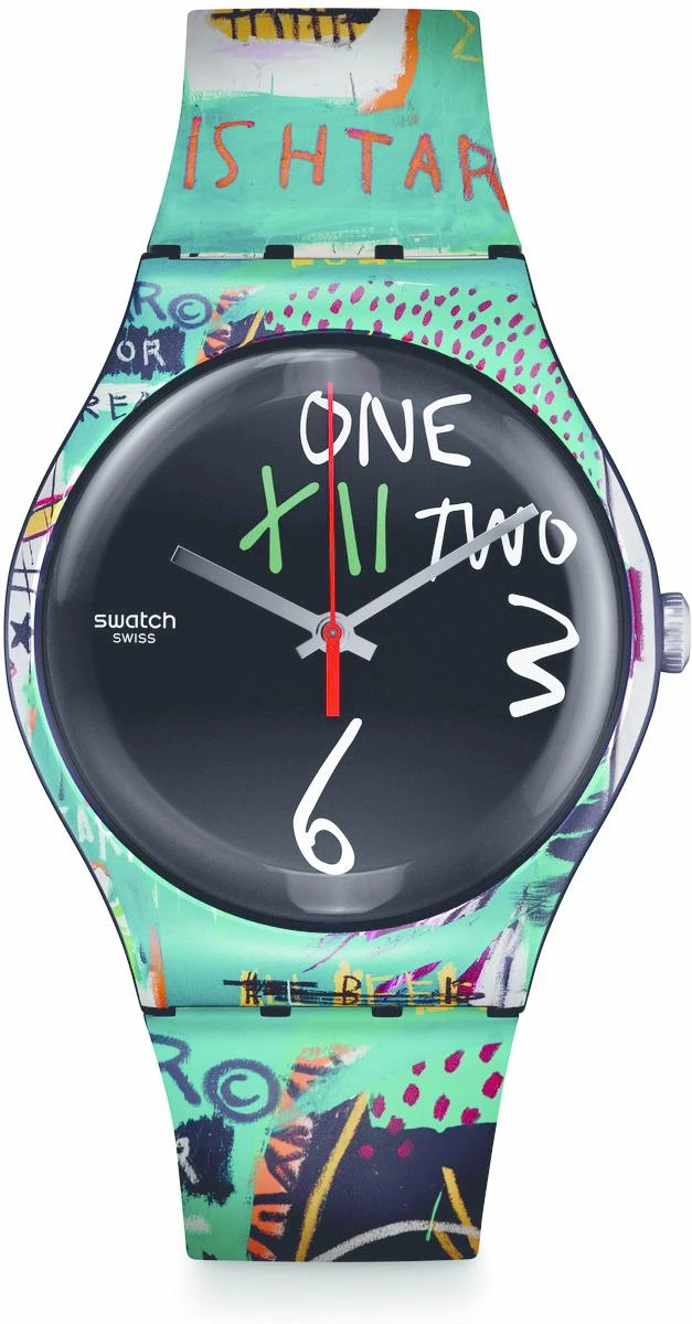 Swatch ISHTAR BY JEAN-MICHEL BASQUIAT SUOZ356 Unisexuhr 1 Swatch ISHTAR BY JEAN-MICHEL BASQUIAT SUOZ356 Unisexuhr