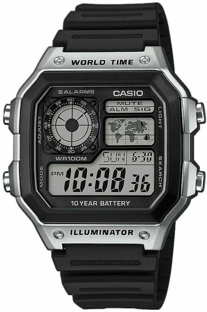 Casio Collection Men AE-1200WH-1CVEF Digitaluhr Für Herren 1 Casio Collection Men AE-1200WH-1CVEF Digitaluhr Für Herren